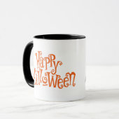 Halloween Ghost with pumpkin Mug (Front Left)