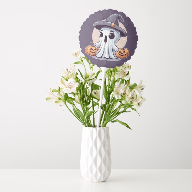 Halloween: Ghost with Pumpkins -  Balloon (Vase)