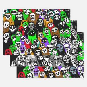 Halloween Ghost Wrapping Paper Sheets