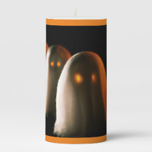 Halloween - Ghosts 3 Pillar Candle