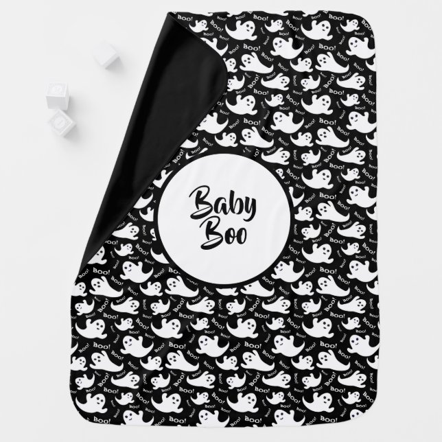 Halloween Ghosts Baby Blanket (In Situ)