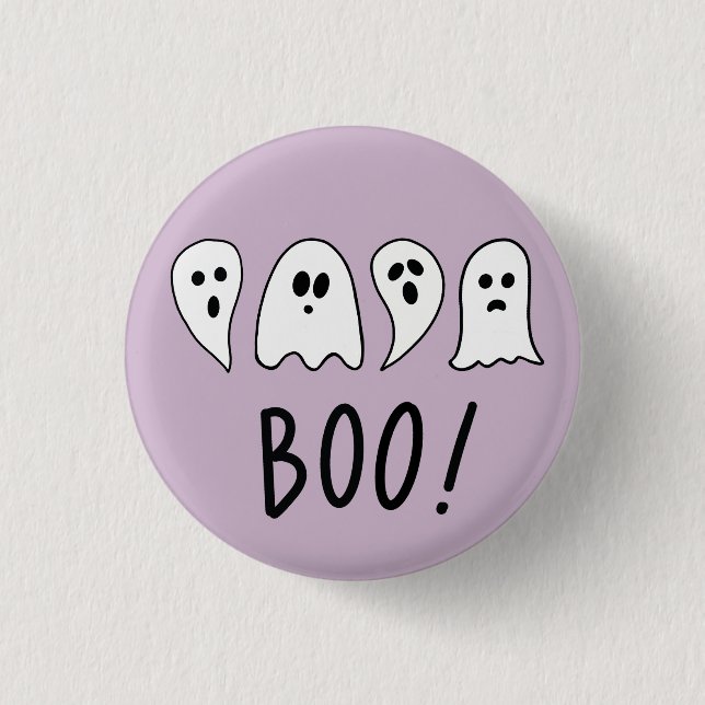 Halloween Ghosts Boo Button (Front)