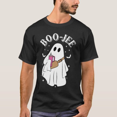 Halloween Ghosts Boo_Jee Spooky Season Funny T_Shirt