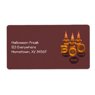 Halloween Ghosts Booh Label