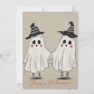 Halloween Ghosts Celebration Cards 