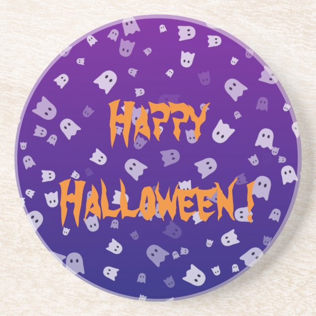 Halloween Ghosts Coaster (Front)