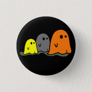 Halloween Ghosts Cute Button