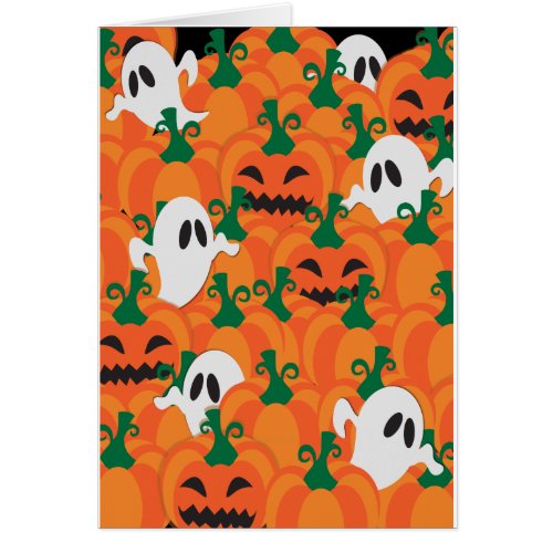 Halloween Ghosts Haunted Pumpkin Patch