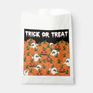 Halloween Ghosts Haunted Pumpkin Patch Favor Bag