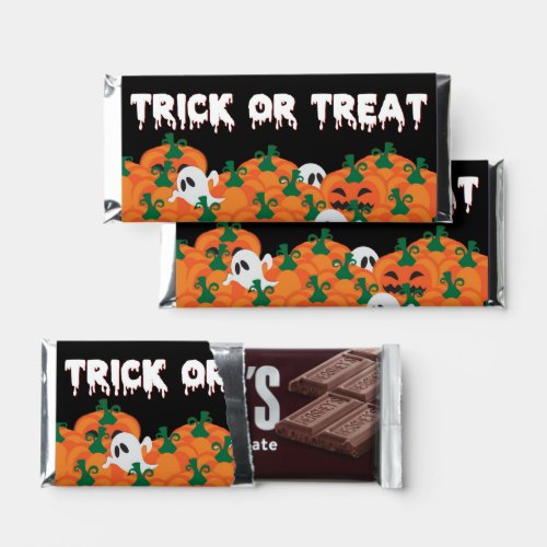 Halloween Ghosts Haunted Pumpkin Patch Hershey Bar Favors