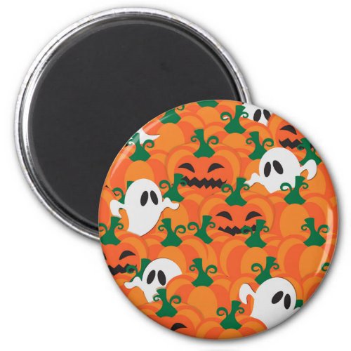 Halloween Ghosts Haunted Pumpkin Patch Magnet