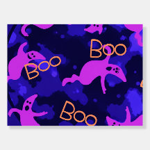 Halloween Ghosts in the Night sign