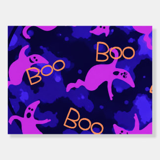 Halloween Ghosts in the Night sign