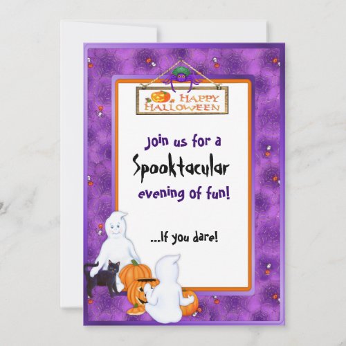 Halloween Ghosts Party Invitation