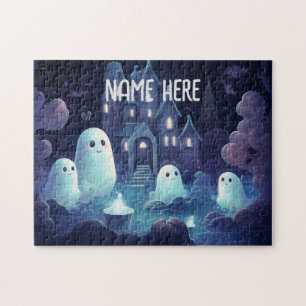 Halloween Ghosts Personalized Puzzle 