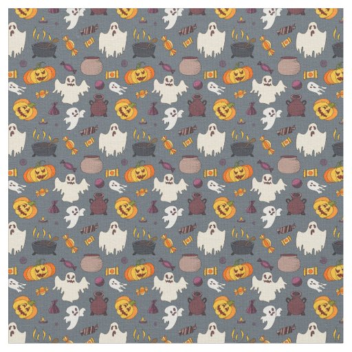 Halloween Ghosts Pumpkins Cauldrons and More Fabric