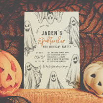 Halloween Ghosts Spooktacular Birthday Party Invitation