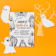 Halloween Ghosts Spooktacular Birthday Party Invitation at Zazzle