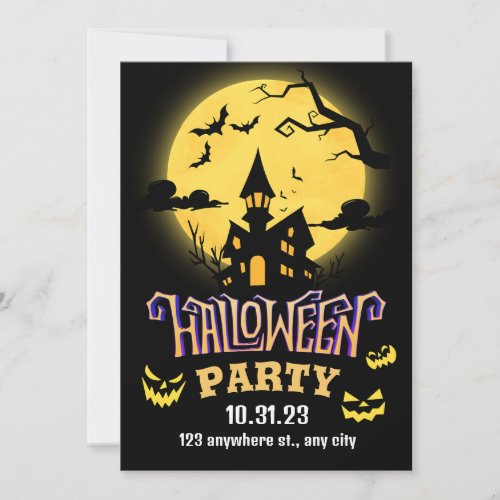 Halloween Ghosts Spooktacular Birthday Party  Invitation