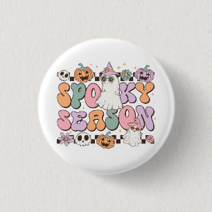 Halloween Ghosts Spooky Season Button