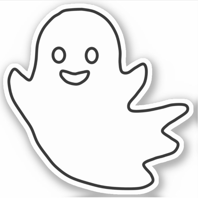 Halloween Ghosts Sticker (Front)