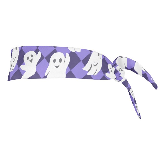 Halloween Ghosts Tie Headband (Rotate 90)