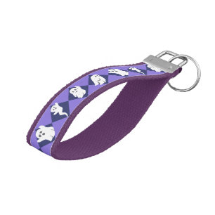 Halloween Ghosts Wrist Keychain
