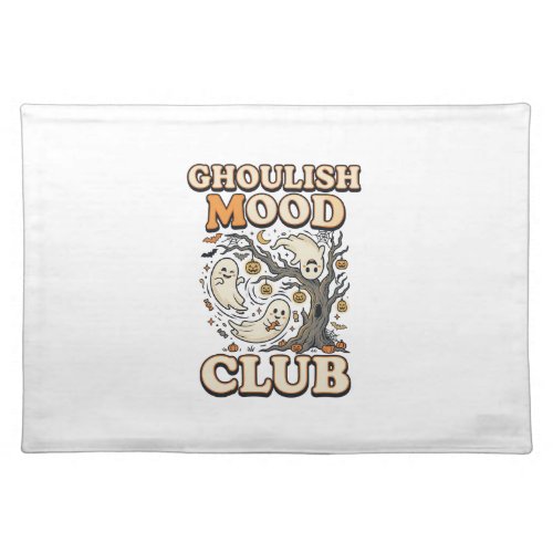 Halloween Ghoulish Mood Club Cloth Placemat
