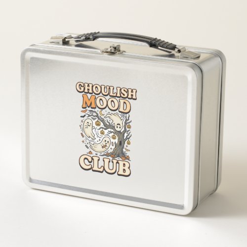 Halloween Ghoulish Mood Club Metal Lunch Box