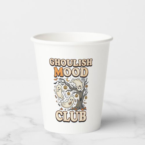 Halloween Ghoulish Mood Club Paper Cups