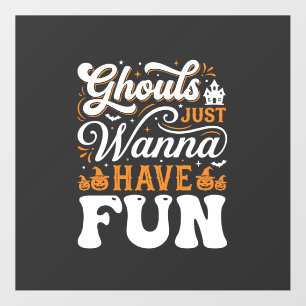 Halloween Ghouls Just Wanna Have Fun Design_1 Floor Decals