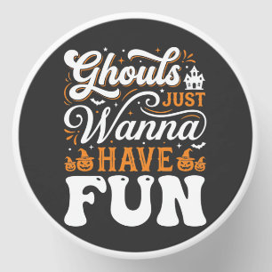 Halloween Ghouls Just Wanna Have Fun Design_1 Mini Candle Favors