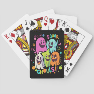 Halloween Ghouls Squad Poker Cards