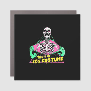Halloween Gift   80s Halloween Costume Retro Car Magnet