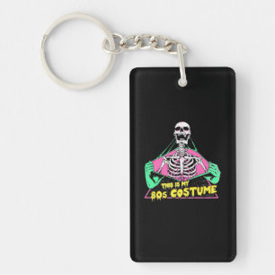 Halloween Gift 80s Halloween Costume Retro Keychain