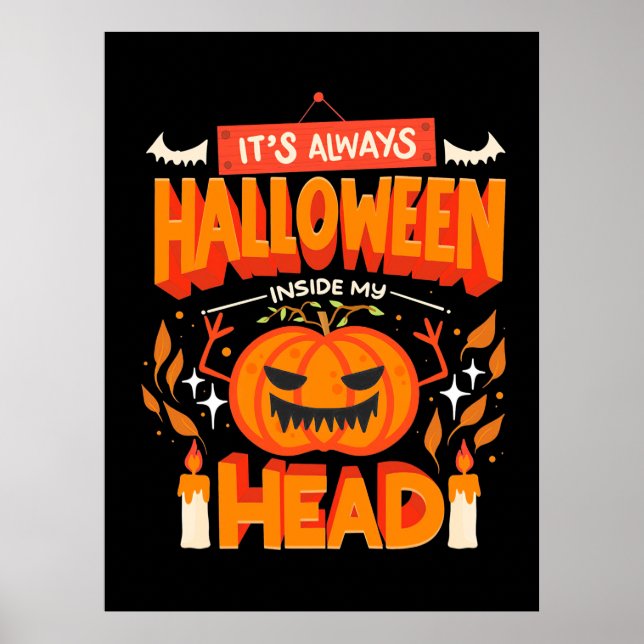 Halloween Gift | Always Hallowen Inside Poster