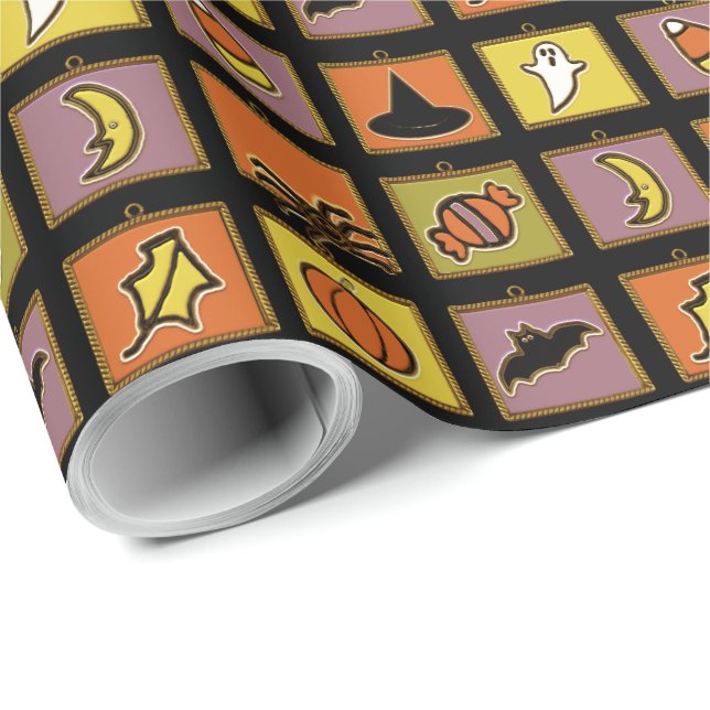 Halloween Gift and Party Decor Wrapping Paper (Roll Corner)