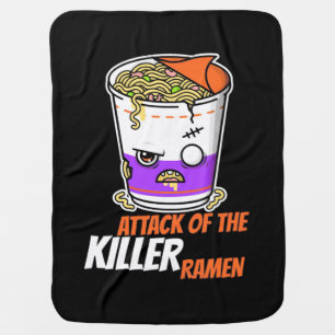Halloween Gift   Attack Of The Ramen Baby Blanket