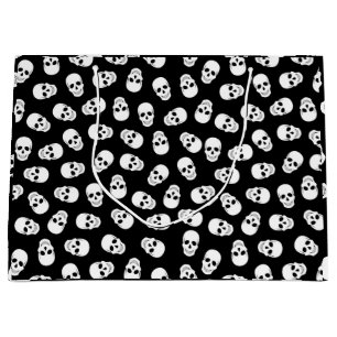 Halloween Gift Bag with skulls Pattern