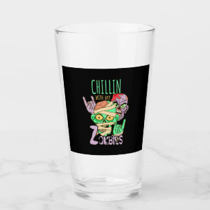 Halloween Gift   Chillin With My Friends Glass