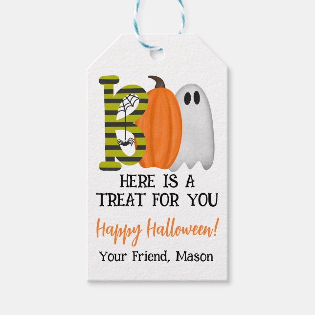 Halloween Gift Favor Tag (Front)