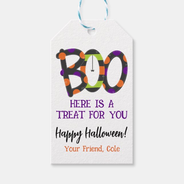 Halloween Gift Favor Tag (Front)