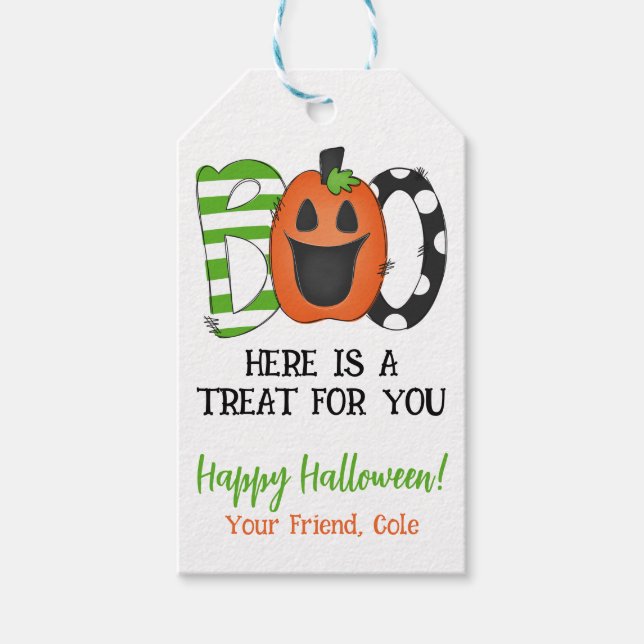 Halloween Gift Favor Tag (Front)