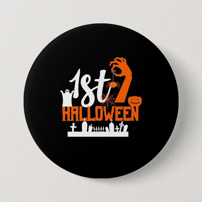 Halloween Gift | First Halloween Button (Front)