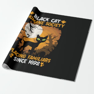 Halloween Gift Human Society Placing Familiars Wrapping Paper