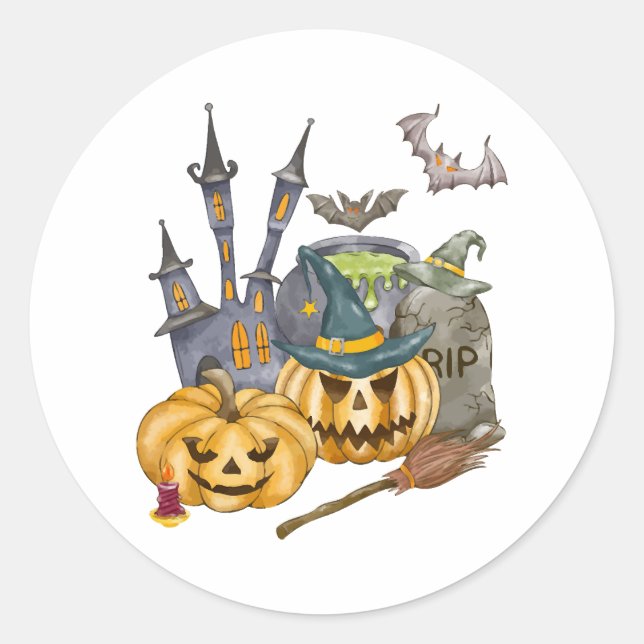 Halloween Gift Shirt Nightmare Before Christmas  Classic Round Sticker (Front)