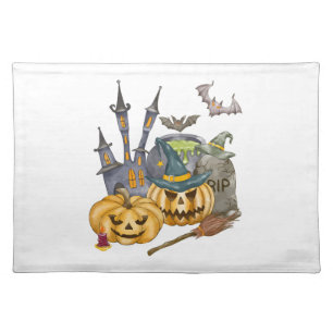 Halloween Gift Shirt Nightmare Before Christmas Cloth Placemat