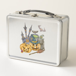 Halloween Gift Shirt Nightmare Before Christmas Metal Lunch Box