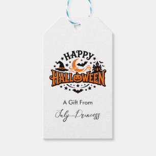 Halloween gift tags, personalized gift tags