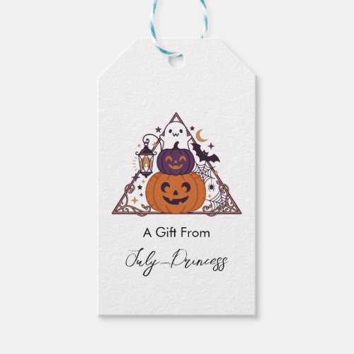 Halloween gift tags, personalized gift tags